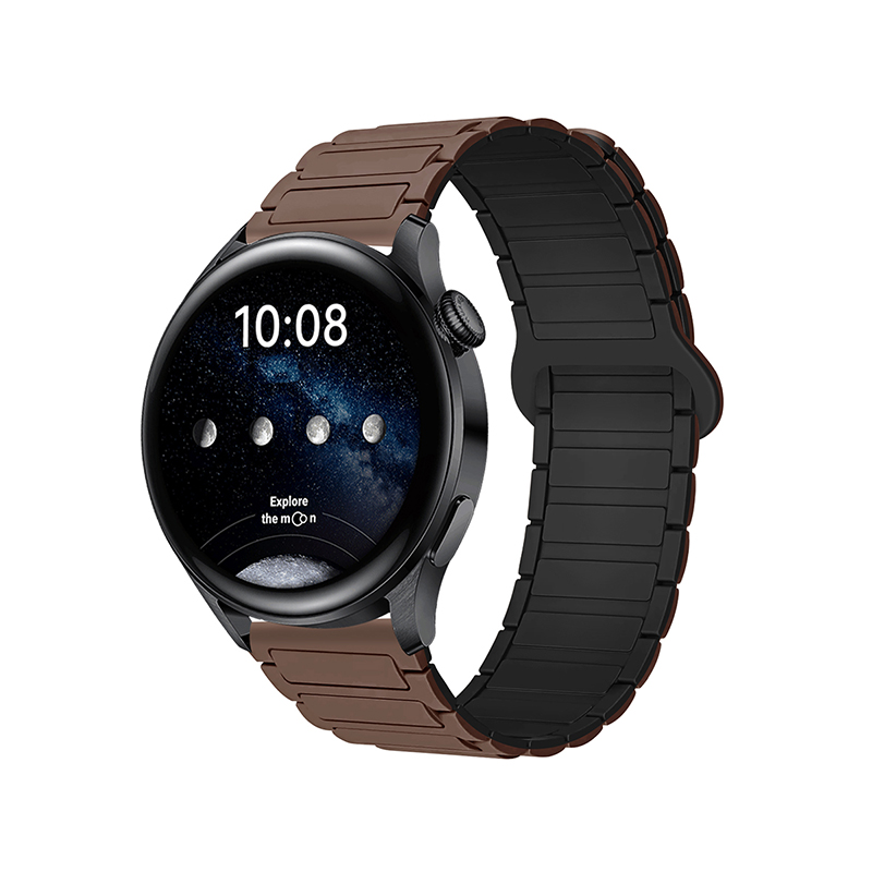 Silicone Magnetic Watch Strap 18.20.22 Second Generation Three Strains Magnetic Silicone