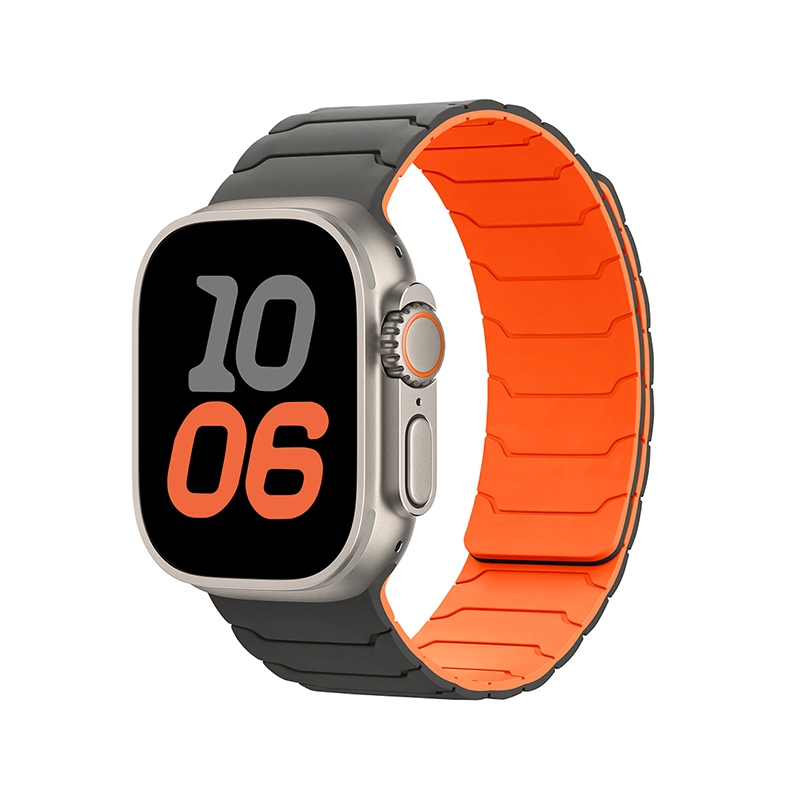 Silicone Magnetic Watch Strap iWatch. Armor Hero Silicone Magnetic Suction (Sixth Generation)