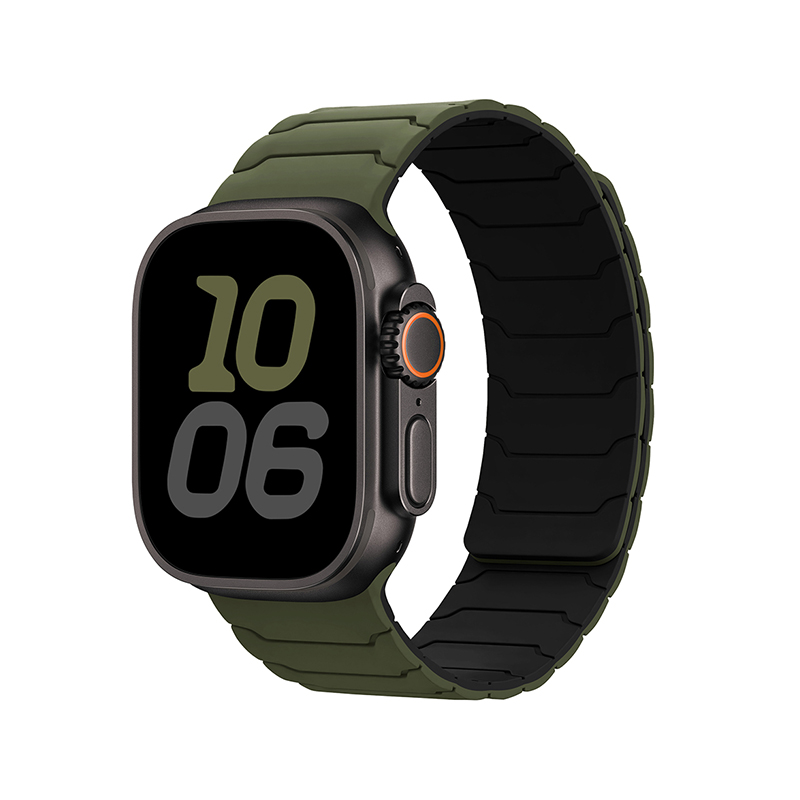 Silicone Magnetic Watch Strap iWatch. Armor Hero Silicone Magnetic Suction (Sixth Generation)