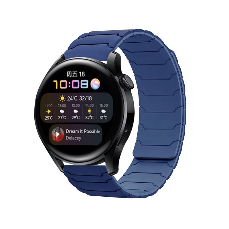 Is the silicone magnetic watch strap lightweight and doesn't put extra weight on the wrist?