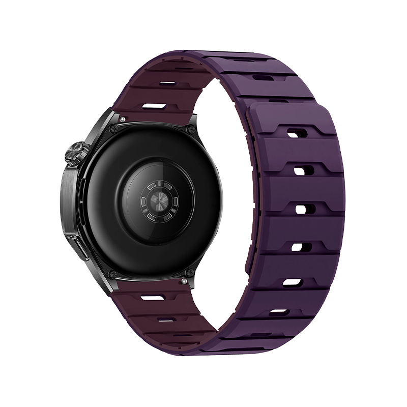 Silicone Magnetic Watch Strap 18.20.22 Flat Head Dragon Scale Silicone Magnetic Watch Strap