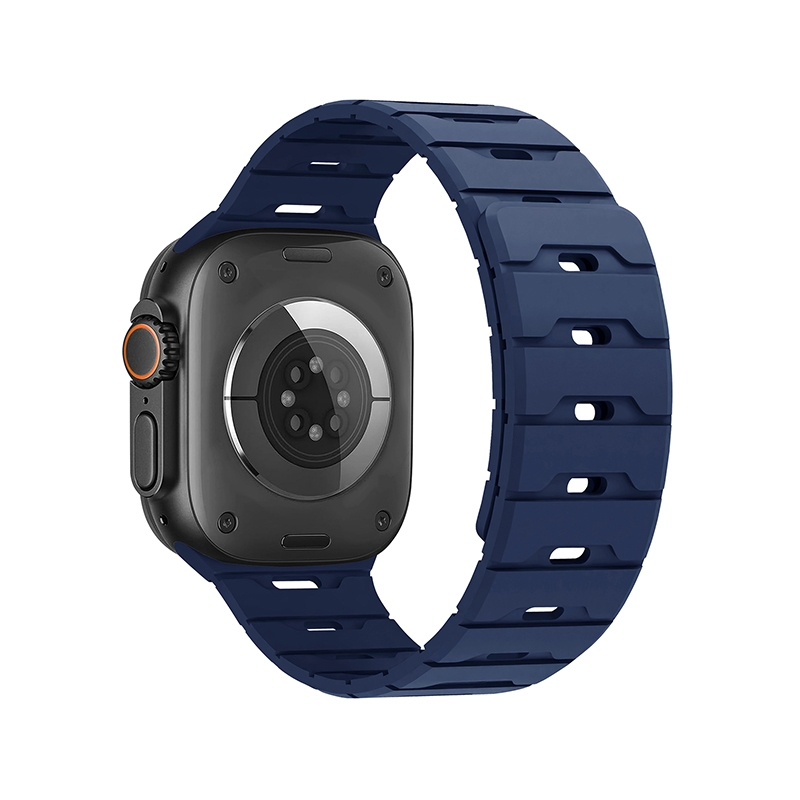 Silicone Magnetic Watch Strap iWatch.Dragon Scale Silicone Magnetic Watch Strap