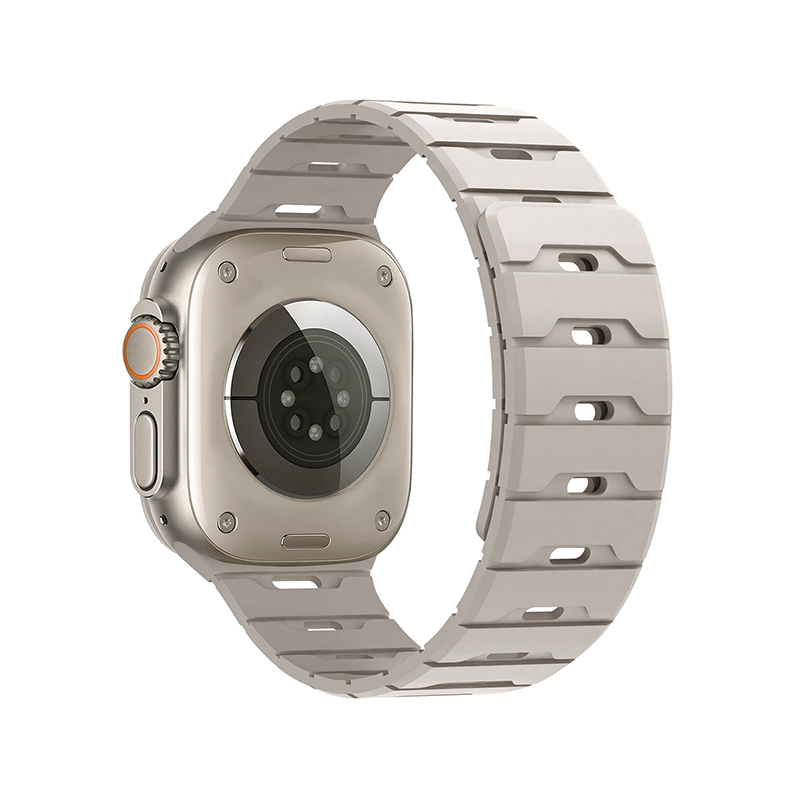 Silicone Magnetic Watch Strap iWatch.Dragon Scale Silicone Magnetic Watch Strap