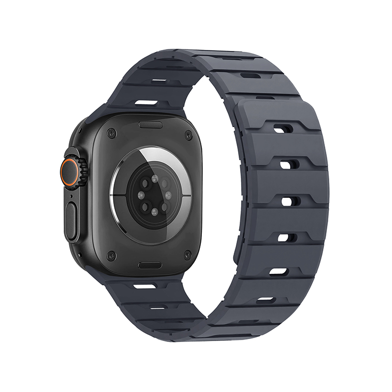 Silicone Magnetic Watch Strap iWatch.Dragon Scale Silicone Magnetic Watch Strap