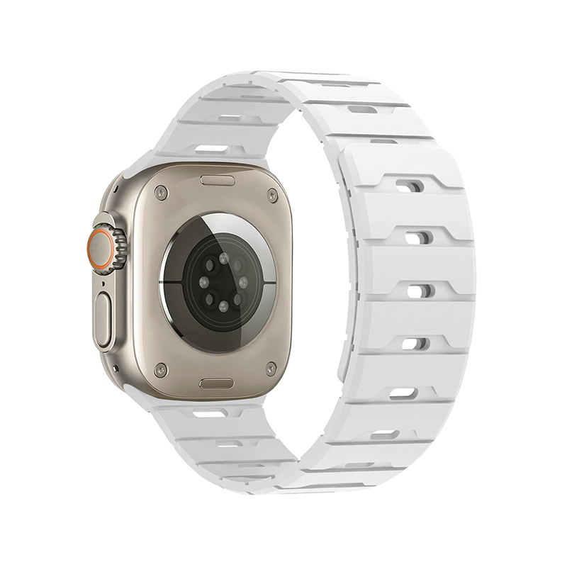 Silicone Magnetic Watch Strap iWatch.Dragon Scale Silicone Magnetic Watch Strap