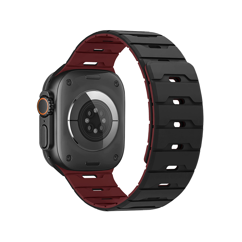 Silicone Magnetic Watch Strap iWatch.Dragon Scale Silicone Magnetic Watch Strap