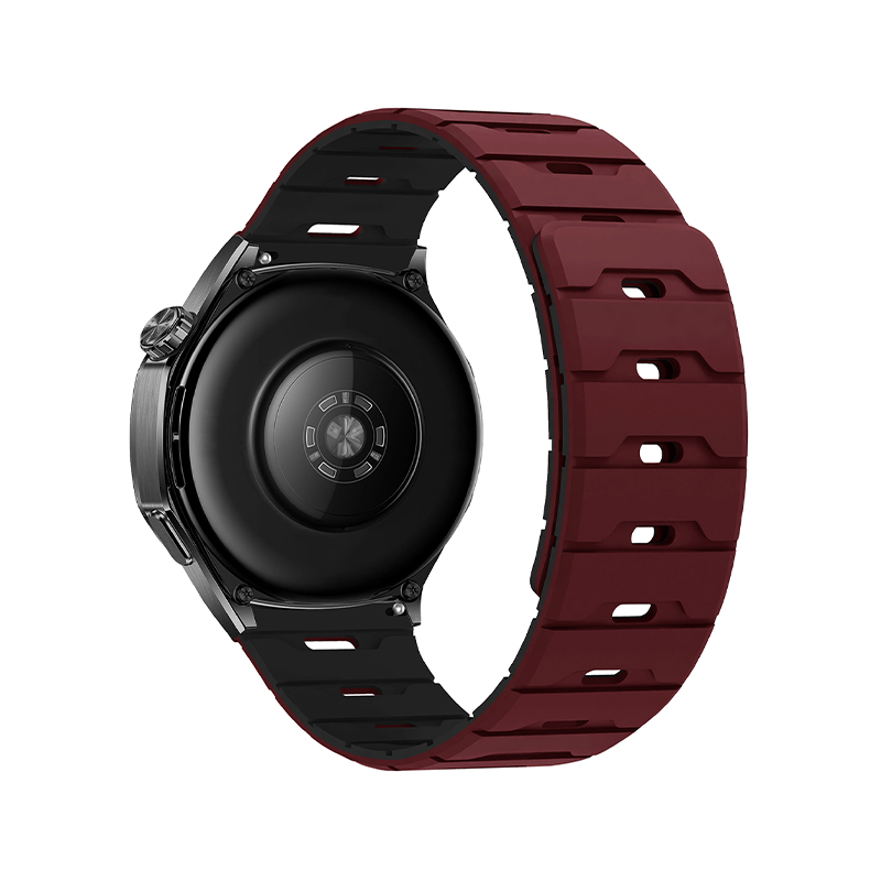 Silicone Magnetic Watch Strap 18.20.22 Flat Head Dragon Scale Silicone Magnetic Watch Strap