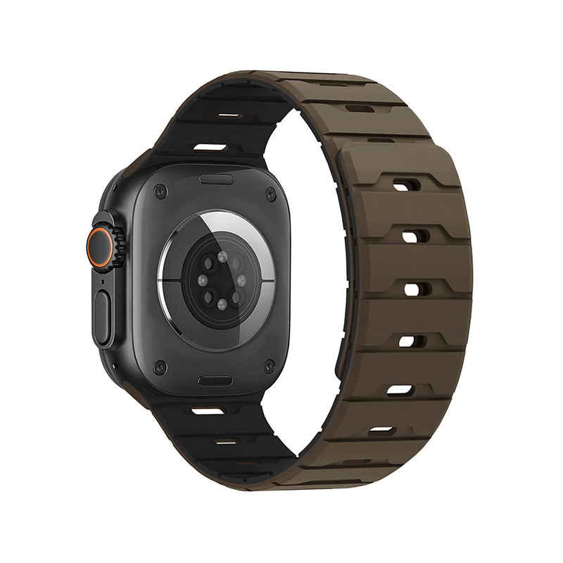 Silicone Magnetic Watch Strap iWatch.Dragon Scale Silicone Magnetic Watch Strap