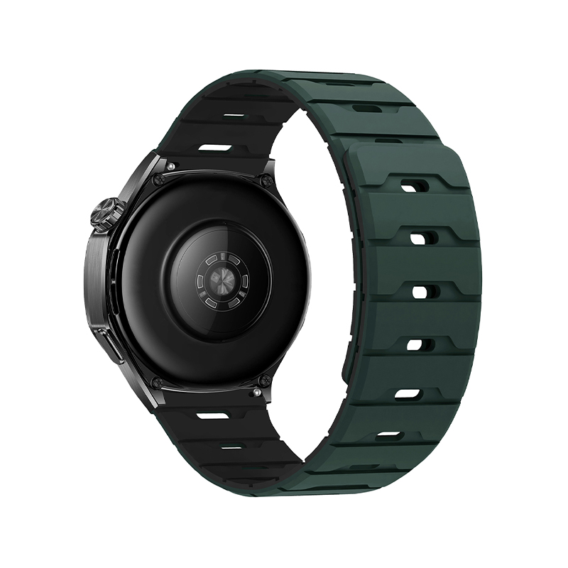 Silicone Magnetic Watch Strap 18.20.22 Flat Head Dragon Scale Silicone Magnetic Watch Strap
