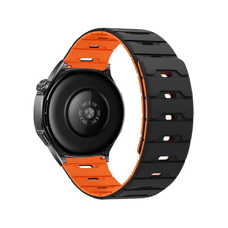 Silicone Magnetic Watch Strap 18.20.22 Flat Head Dragon Scale Silicone Magnetic Watch Strap