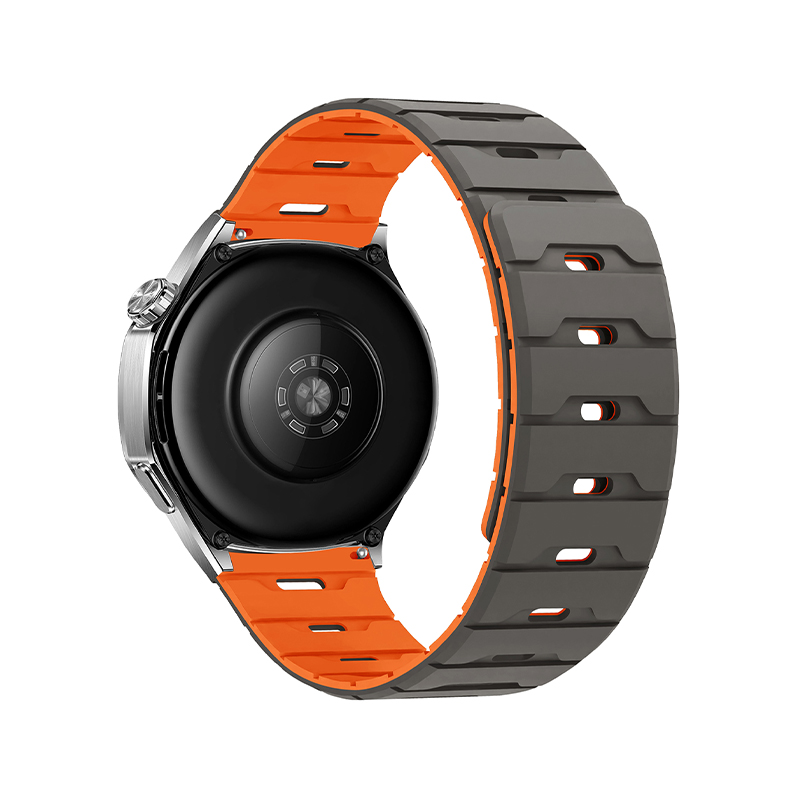 Silicone Magnetic Watch Strap 18.20.22 Flat Head Dragon Scale Silicone Magnetic Watch Strap