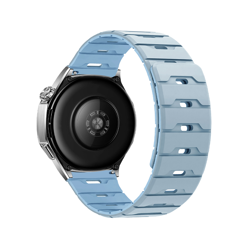 Silicone Magnetic Watch Strap 18.20.22 Flat Head Dragon Scale Silicone Magnetic Watch Strap