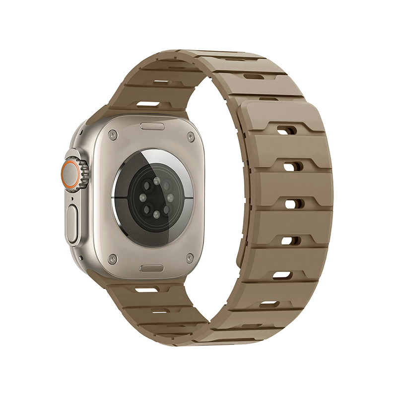 Silicone Magnetic Watch Strap iWatch.Dragon Scale Silicone Magnetic Watch Strap