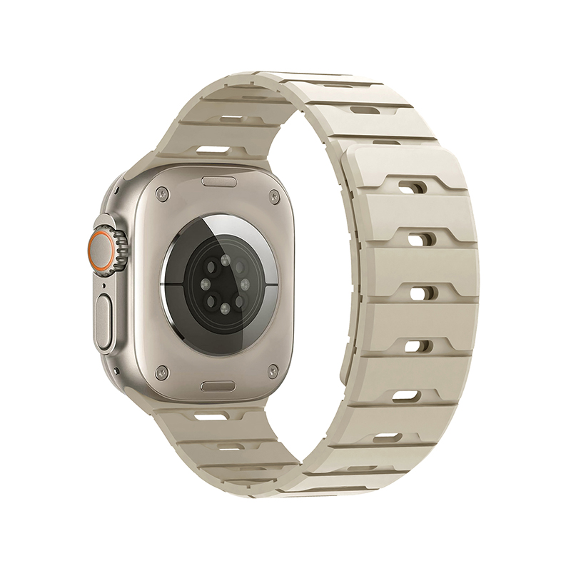 Silicone Magnetic Watch Strap iWatch.Dragon Scale Silicone Magnetic Watch Strap