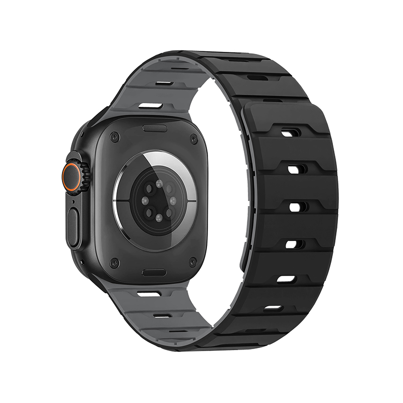 Silicone Magnetic Watch Strap iWatch.Dragon Scale Silicone Magnetic Watch Strap