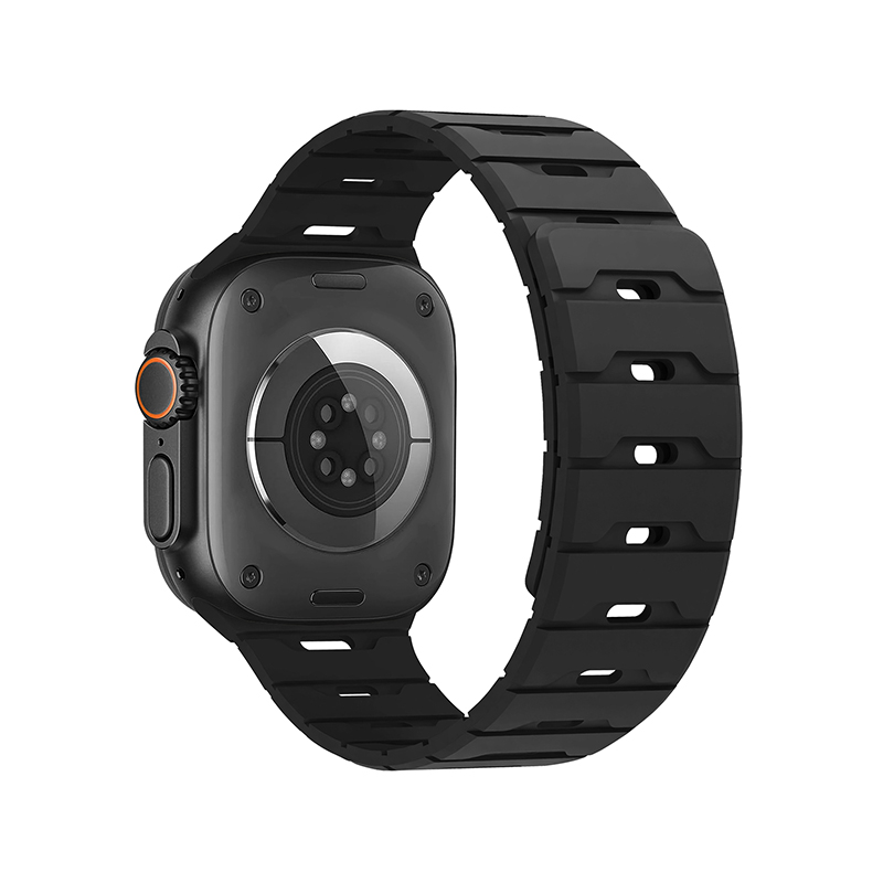 Silicone Magnetic Watch Strap iWatch.Dragon Scale Silicone Magnetic Watch Strap