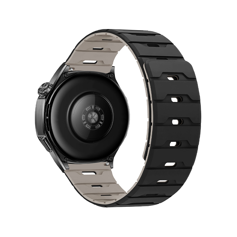 Silicone Magnetic Watch Strap 18.20.22 Flat Head Dragon Scale Silicone Magnetic Watch Strap