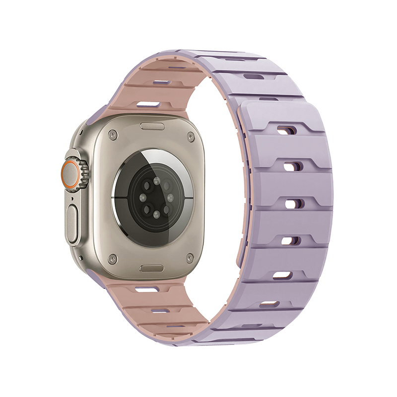 Silicone Magnetic Watch Strap iWatch.Dragon Scale Silicone Magnetic Watch Strap
