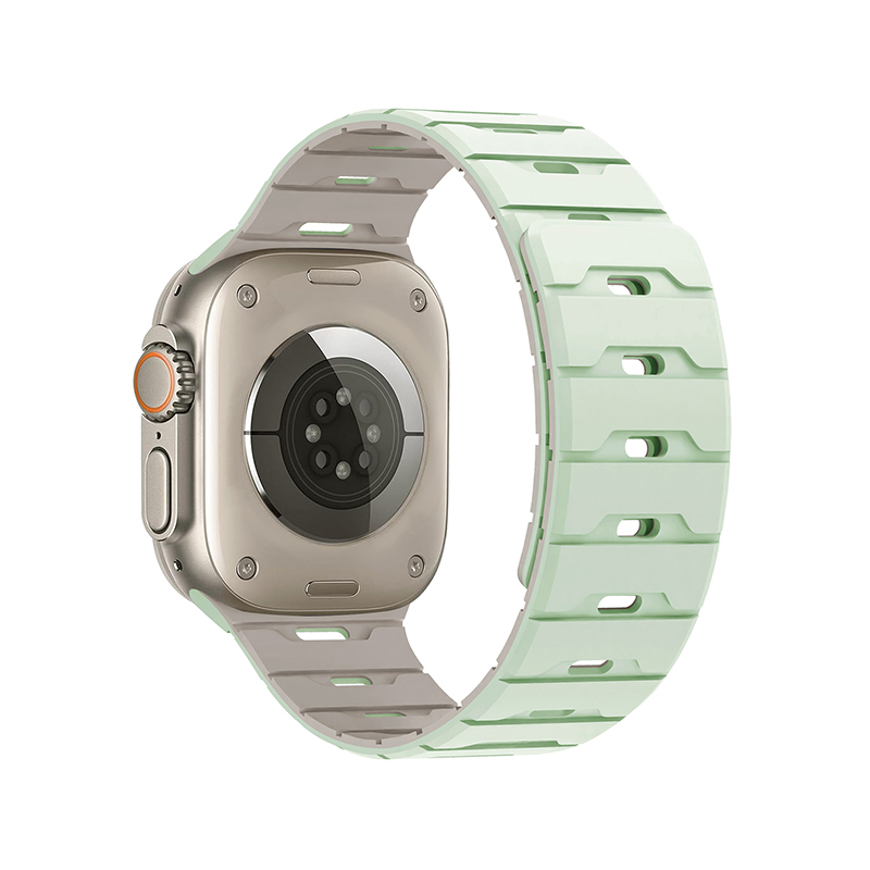 Silicone Magnetic Watch Strap iWatch.Dragon Scale Silicone Magnetic Watch Strap