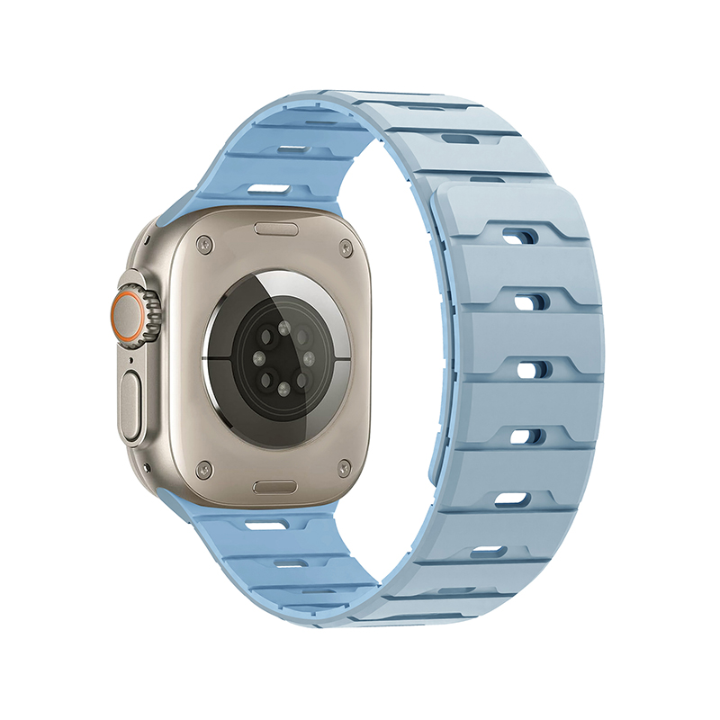 Silicone Magnetic Watch Strap iWatch.Dragon Scale Silicone Magnetic Watch Strap