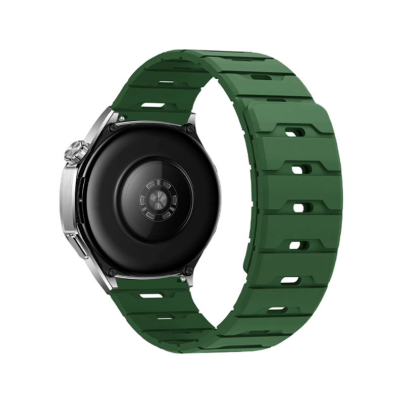 Silicone Magnetic Watch Strap 18.20.22 Flat Head Dragon Scale Silicone Magnetic Watch Strap