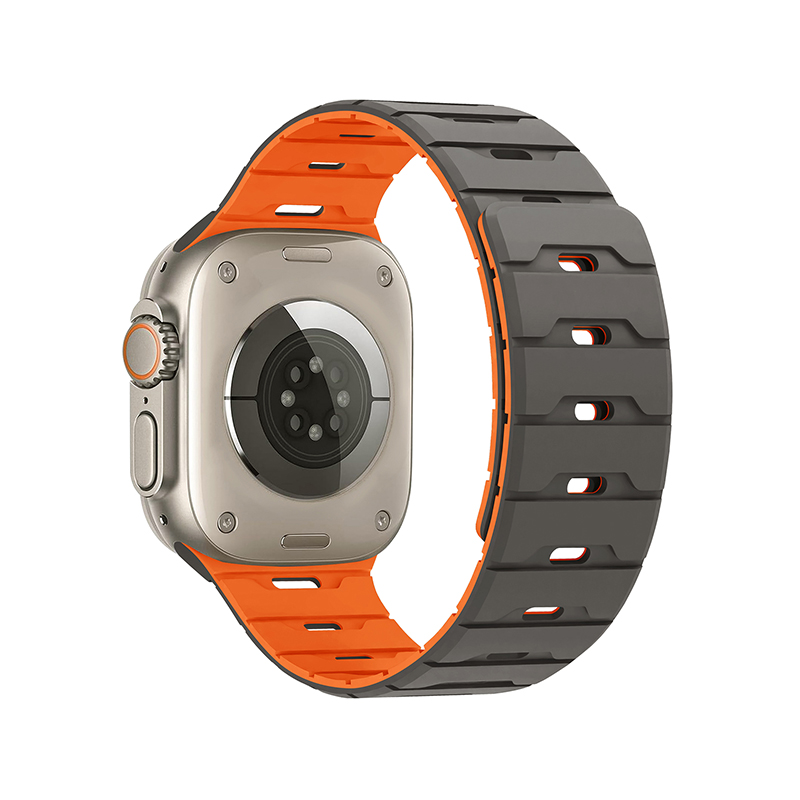 Silicone Magnetic Watch Strap iWatch.Dragon Scale Silicone Magnetic Watch Strap